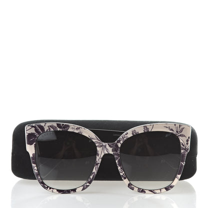 Gucci Acetate Herbarium Print Square Frame Sunglasses GG0059S White 8 of 8