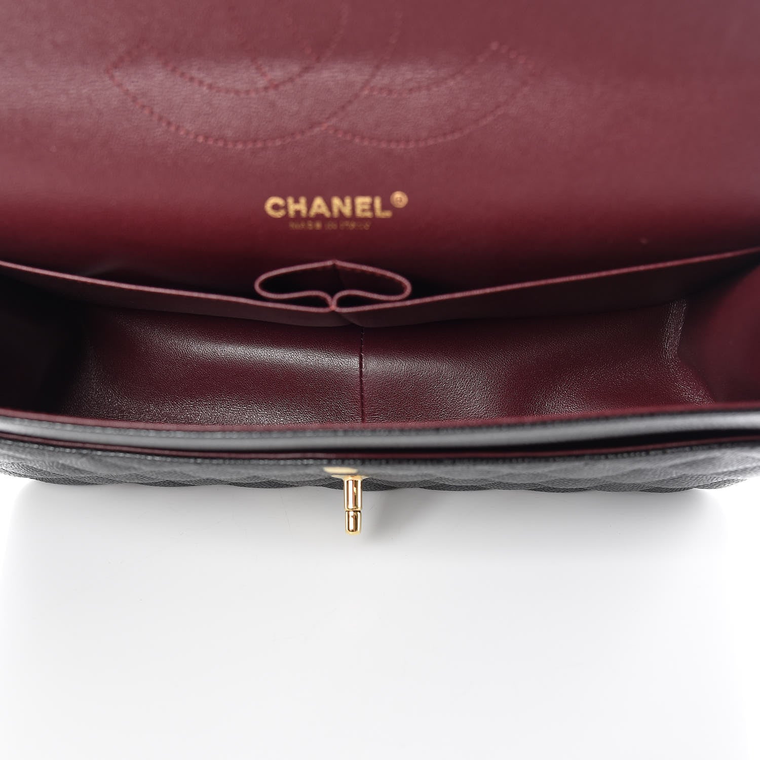 Chanel Caviar Quilted Jumbo Double Flap Black 7 of 11