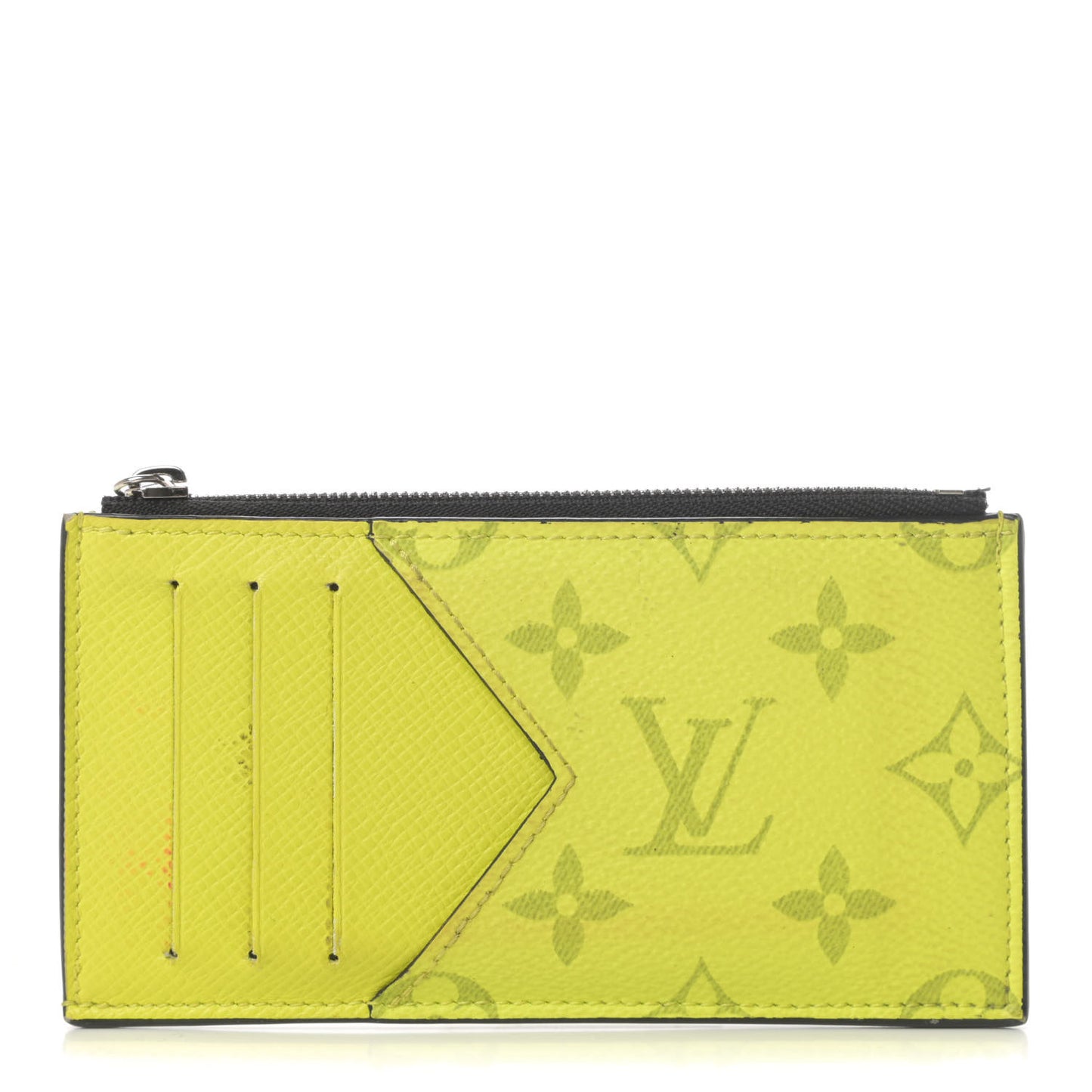 Monogram Taiga Coin Card Holder Yellow