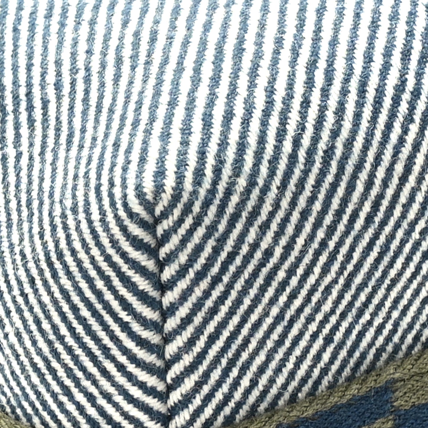 Wool Small Bride-A-Brac H Natte Pouch Bleu Abysse