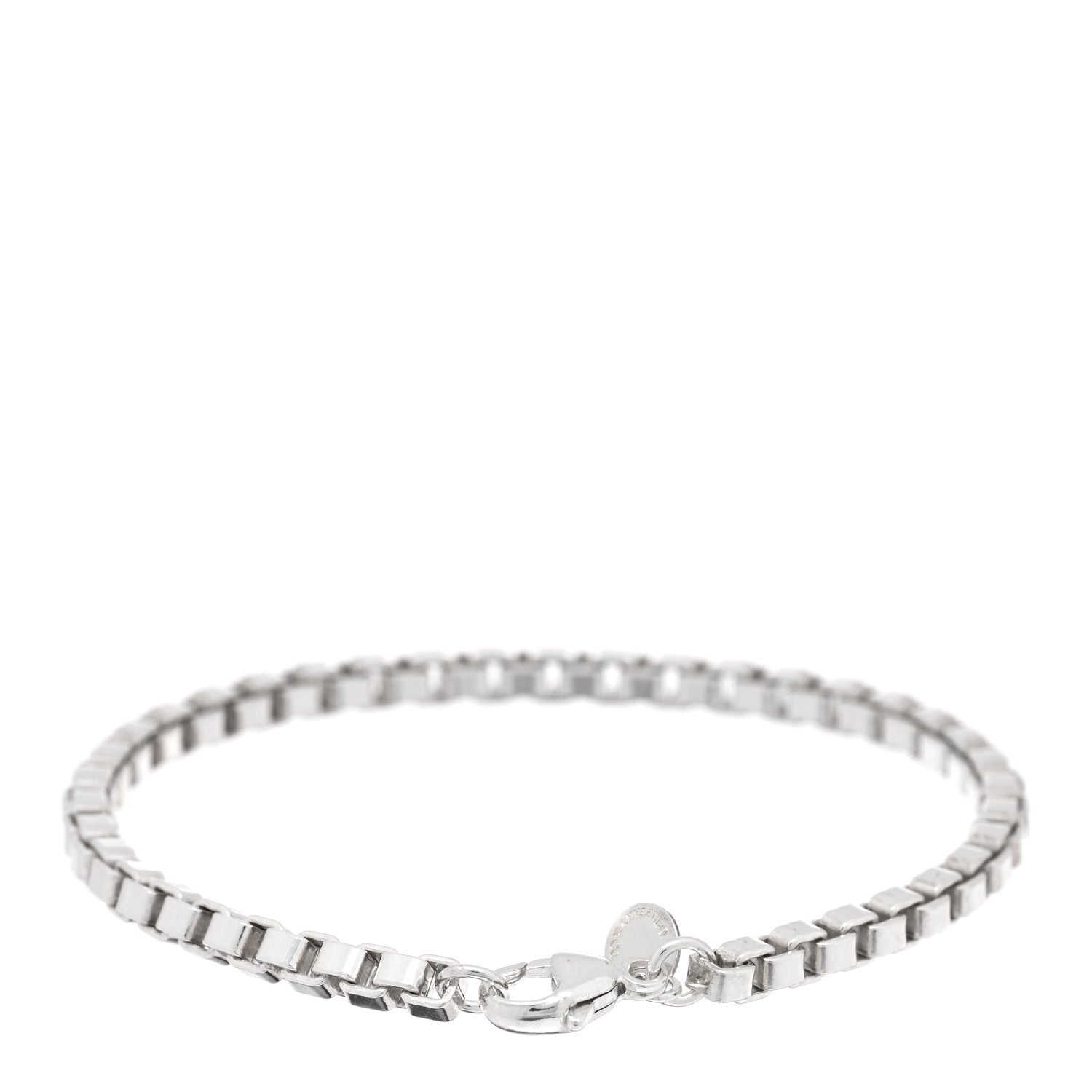 Tiffany Sterling Silver 4mm Venetian Link Bracelet 2 of 4