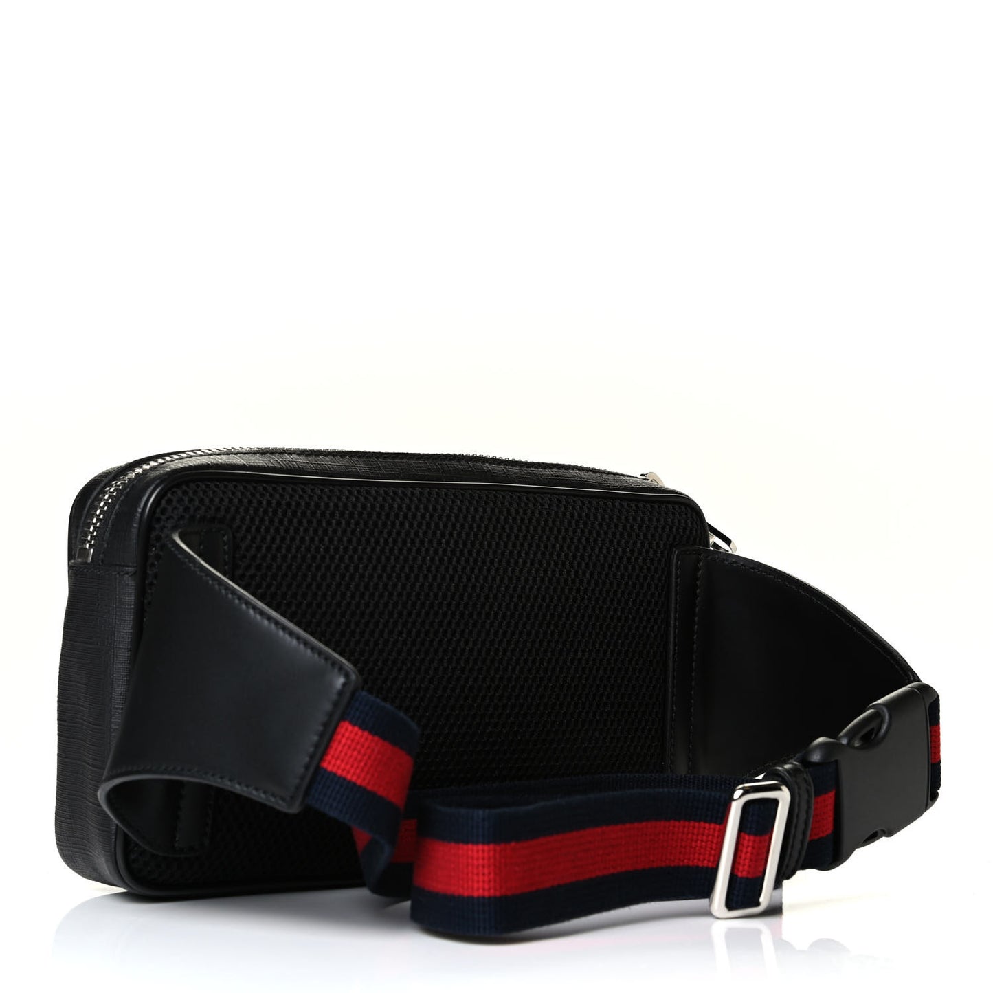 Soft GG Supreme Monogram Web Belt Bag Black Grey