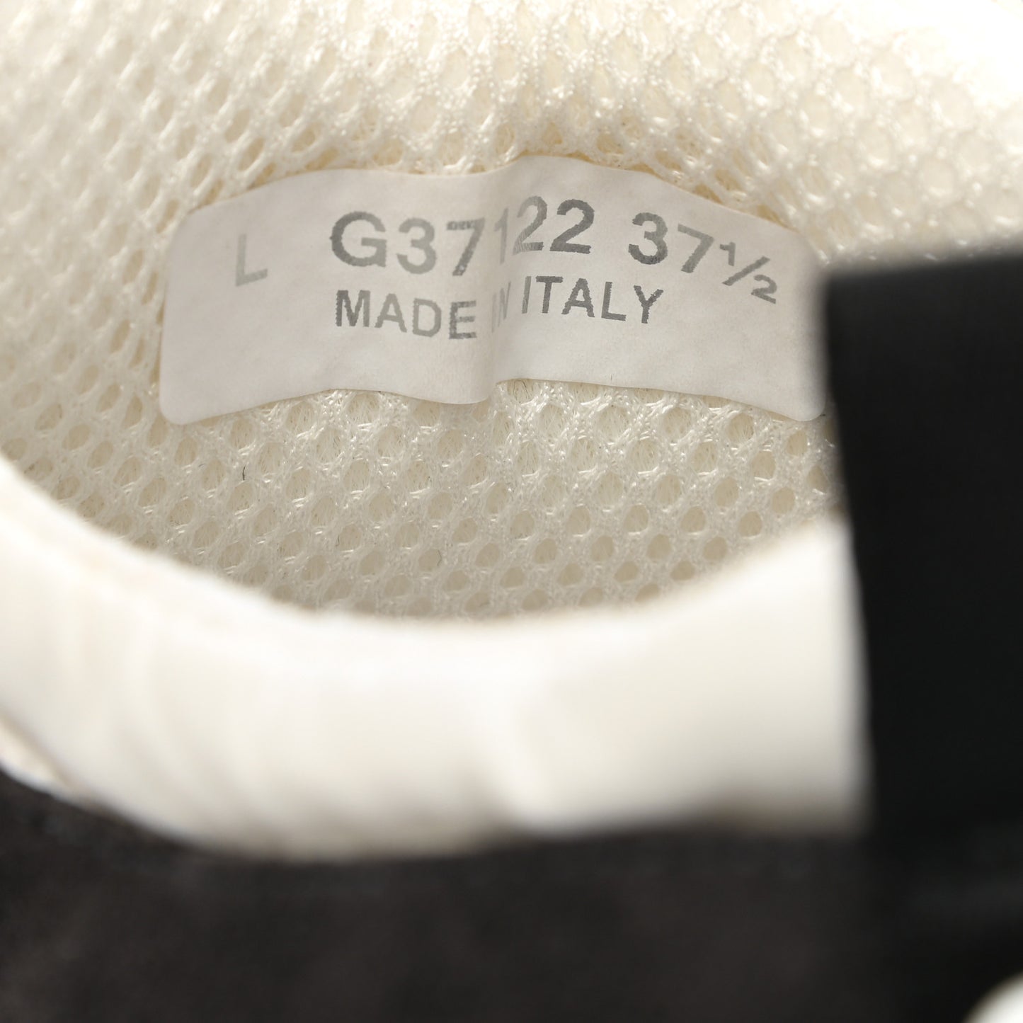 Nylon Suede Calfskin CC Sneakers 37.5 White Dark Grey