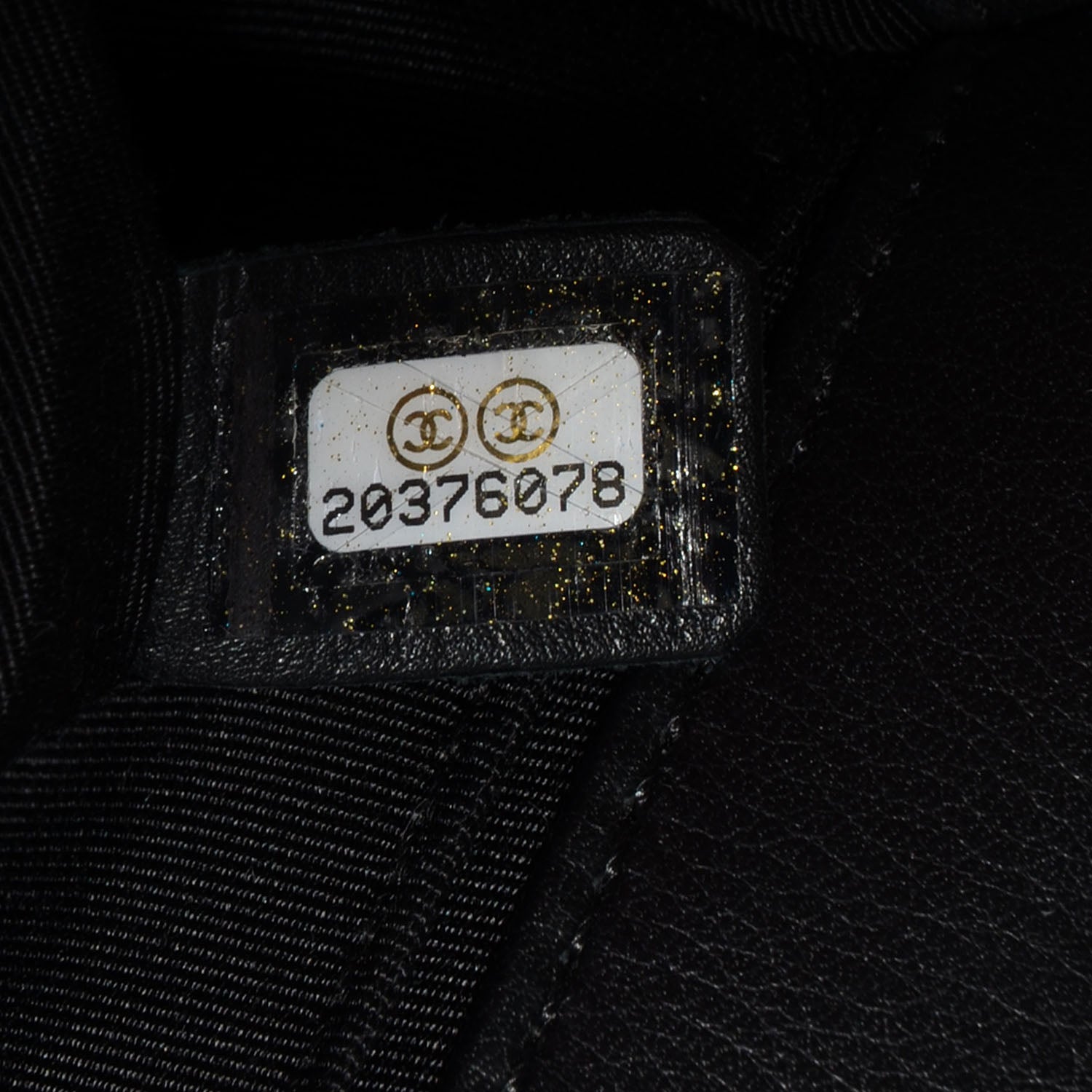 Chanel Metallic Calfskin Quilted Medium Boy Flap Black 9 of 9