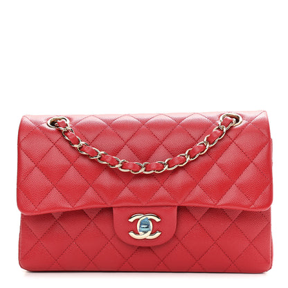 Chanel Caviar Quilted Small Double Flap Red 1 of 11