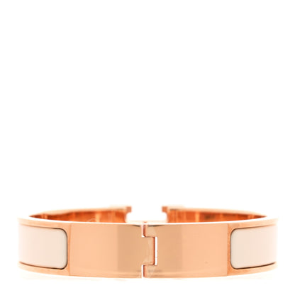 Hermes Enamel Narrow Clic Clac H Bracelet PM Creme 3 of 5