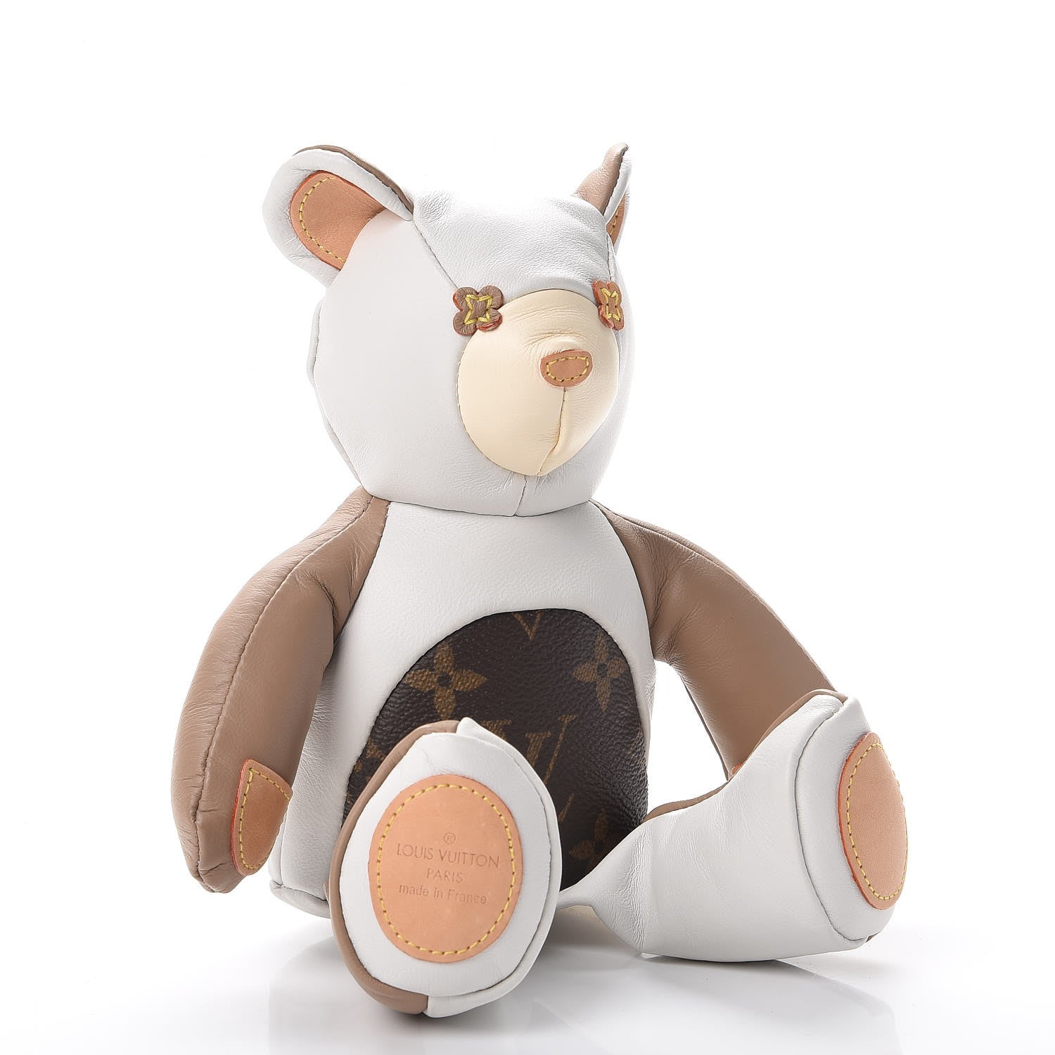 Louis Vuitton Calfskin Monogram Doudou Louis Bear Beige 6 of 15