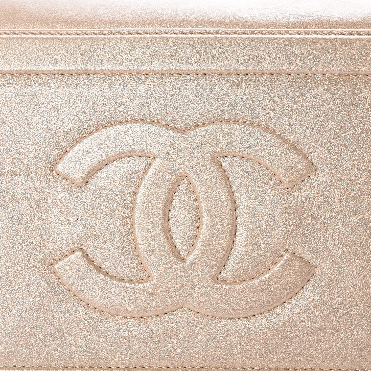 Chanel Metallic Lambskin Small Coco Cocoon Reversible Tote Light Gold 14 of 17
