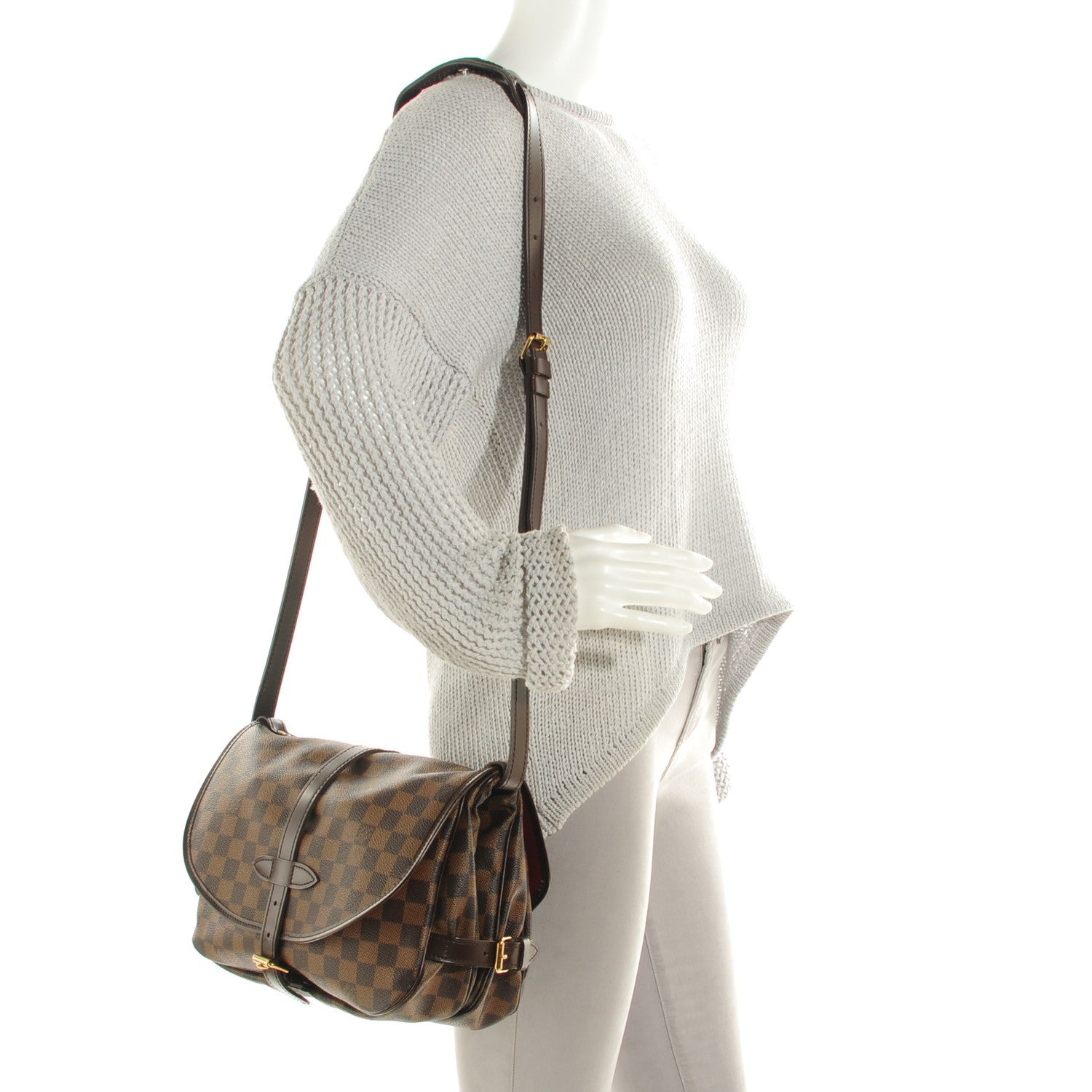 Louis Vuitton Damier Ebene Saumur MM SO 2 of 7
