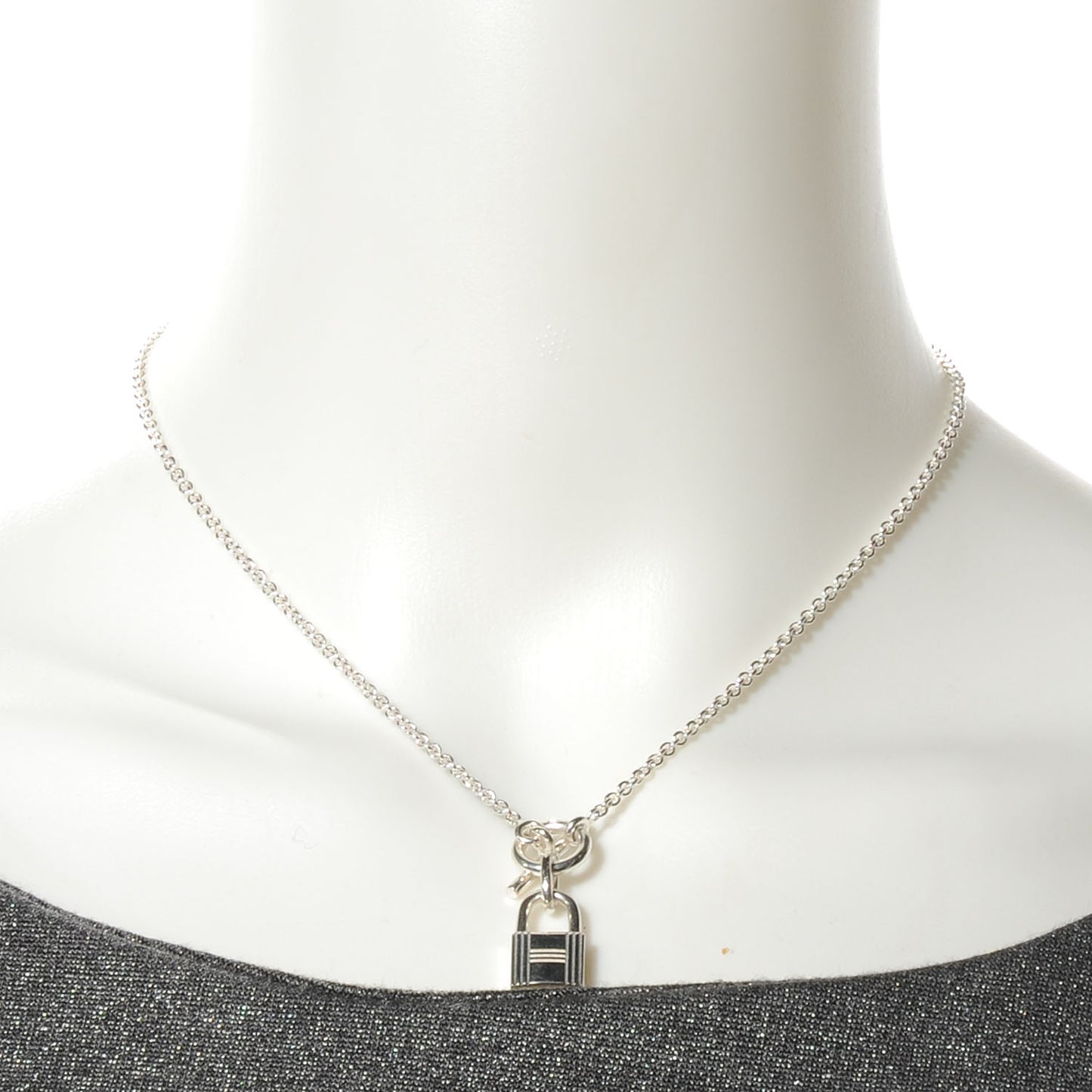 Silver Kelly Cadenas Pendant Necklace