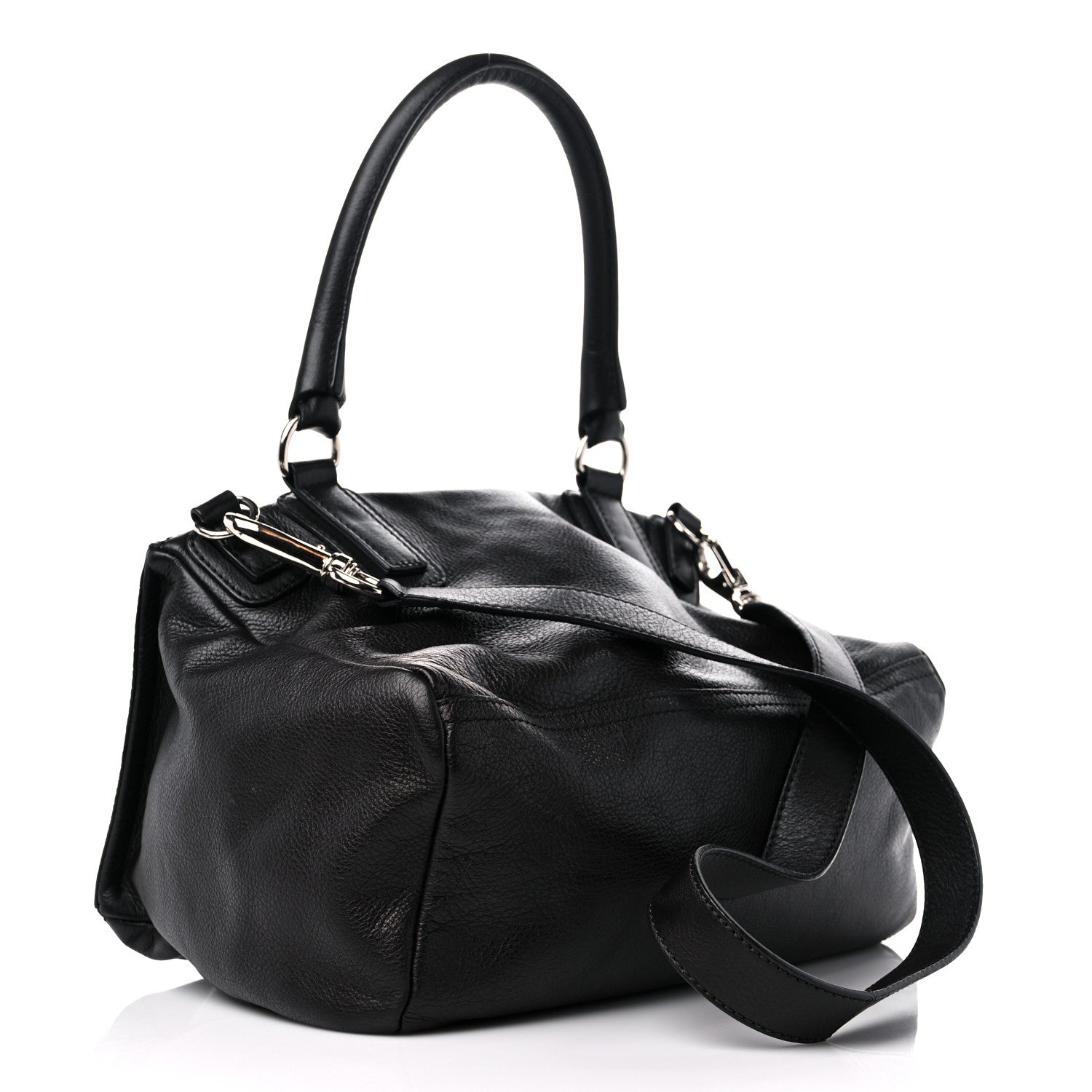 Givenchy Pebbled Calfskin Medium Pyramid Stud Pandora Black 3 of 12
