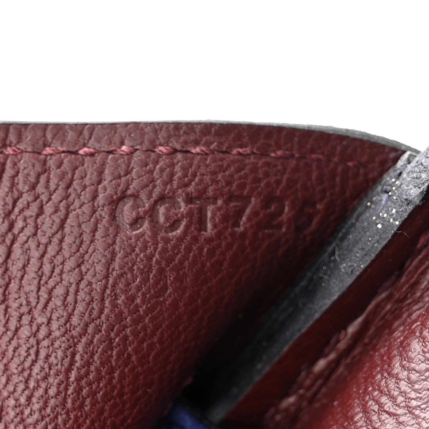 Togo Swift Officier Birkin 30 Bleu Encre Rouge H