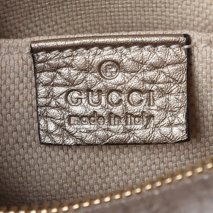 Gucci Metallic Pebbled Calfskin Small Soho Disco Bag Golden Beige 6 of 7