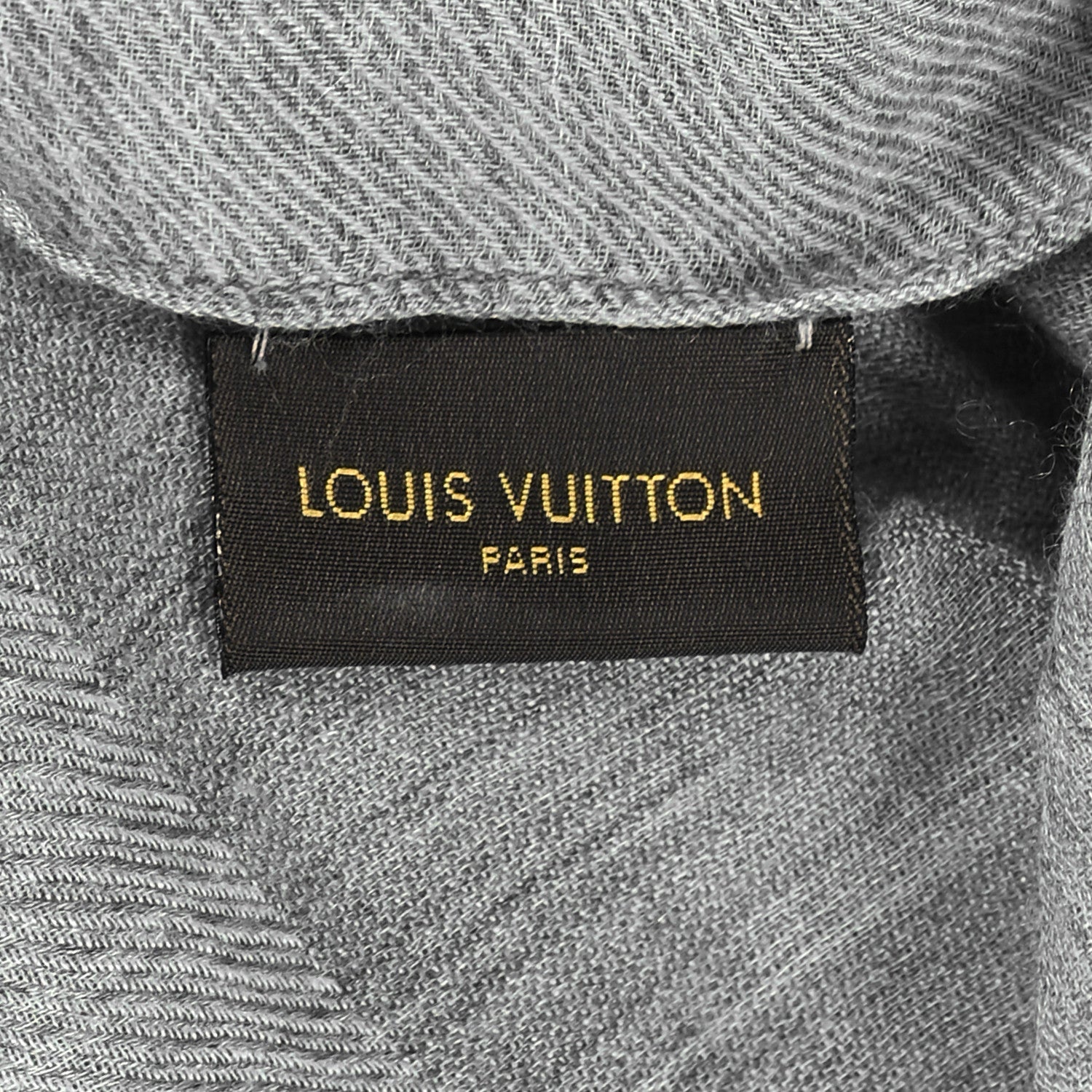 Louis Vuitton Woven Cashmere Travel Shawl Grey 3 of 6