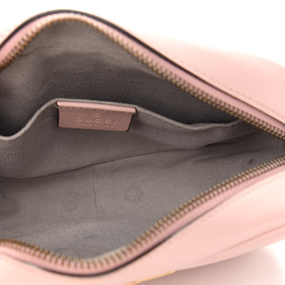 Gucci Calfskin Matelasse Mini GG Marmont Chain Shoulder Bag Perfect Pink 4 of 8