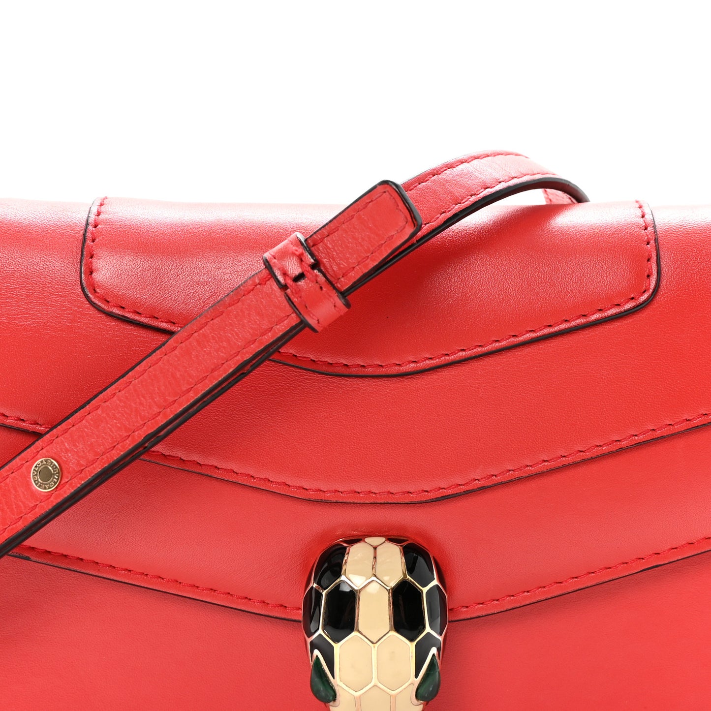 Calfskin Serpenti Forever Crossbody Bag Red