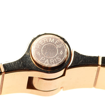 Hermes Lizard Charniere Cuir Narrow Hinged Bracelet S Etrusque 5 of 7