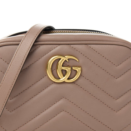Gucci Calfskin Matelasse Mini GG Marmont Chain Shoulder Bag Porcelain Rose 11 of 11