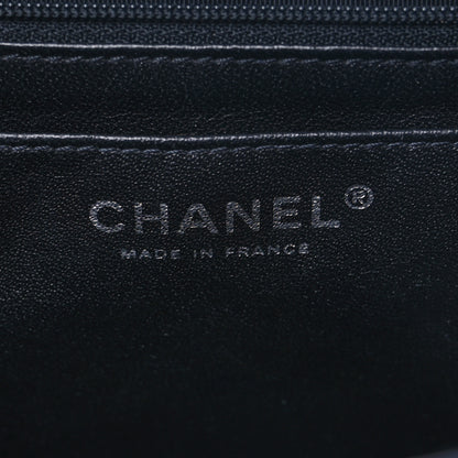 Chanel Tweed Woven Single Flap Navy Multicolor 5 of 8