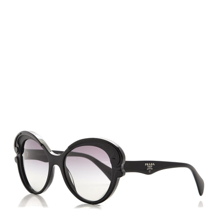 Prada Baroque Cat Eye Sunglasses SPR 28N Black 1 of 7