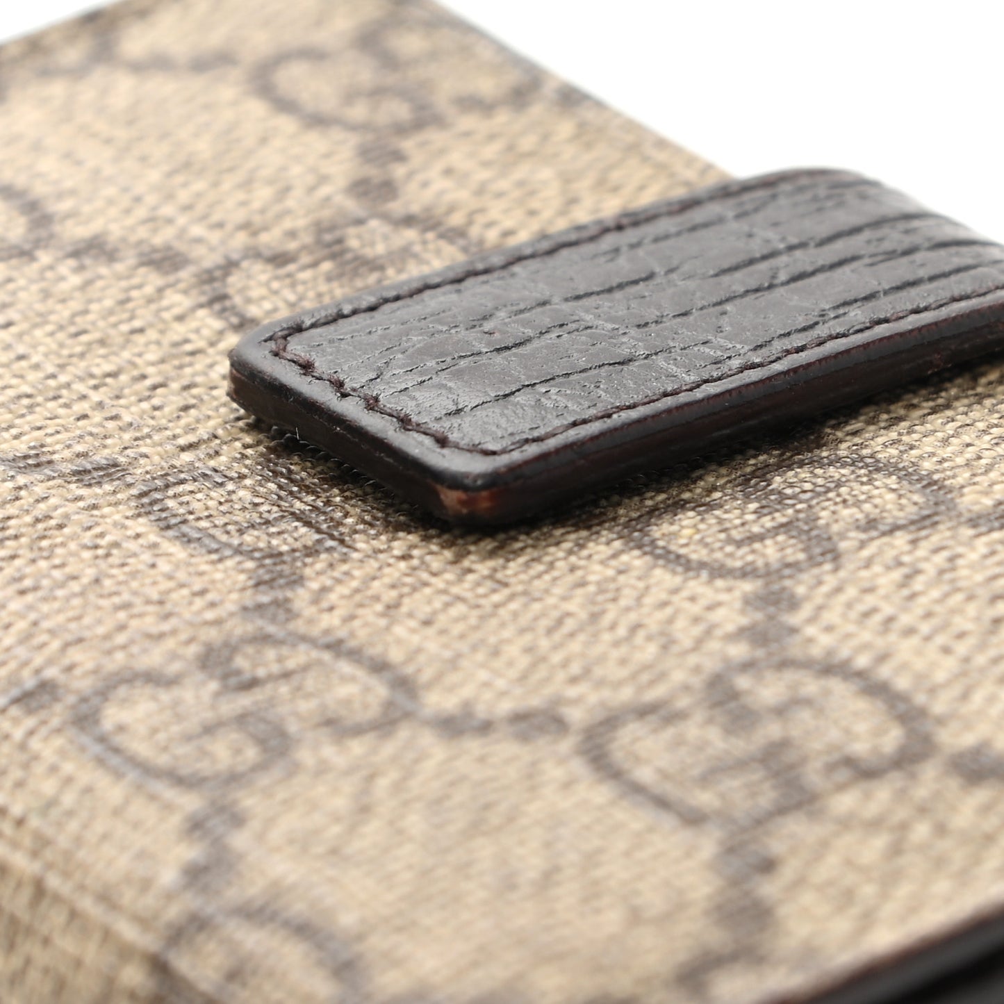 Monogram GG Plus Avel Card Holder Wallet Beige Ebony Cocoa