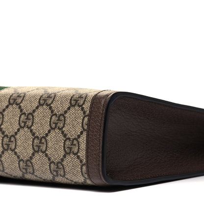 Gucci GG Supreme Monogram Web Ophidia Pouch Brown 9 of 9