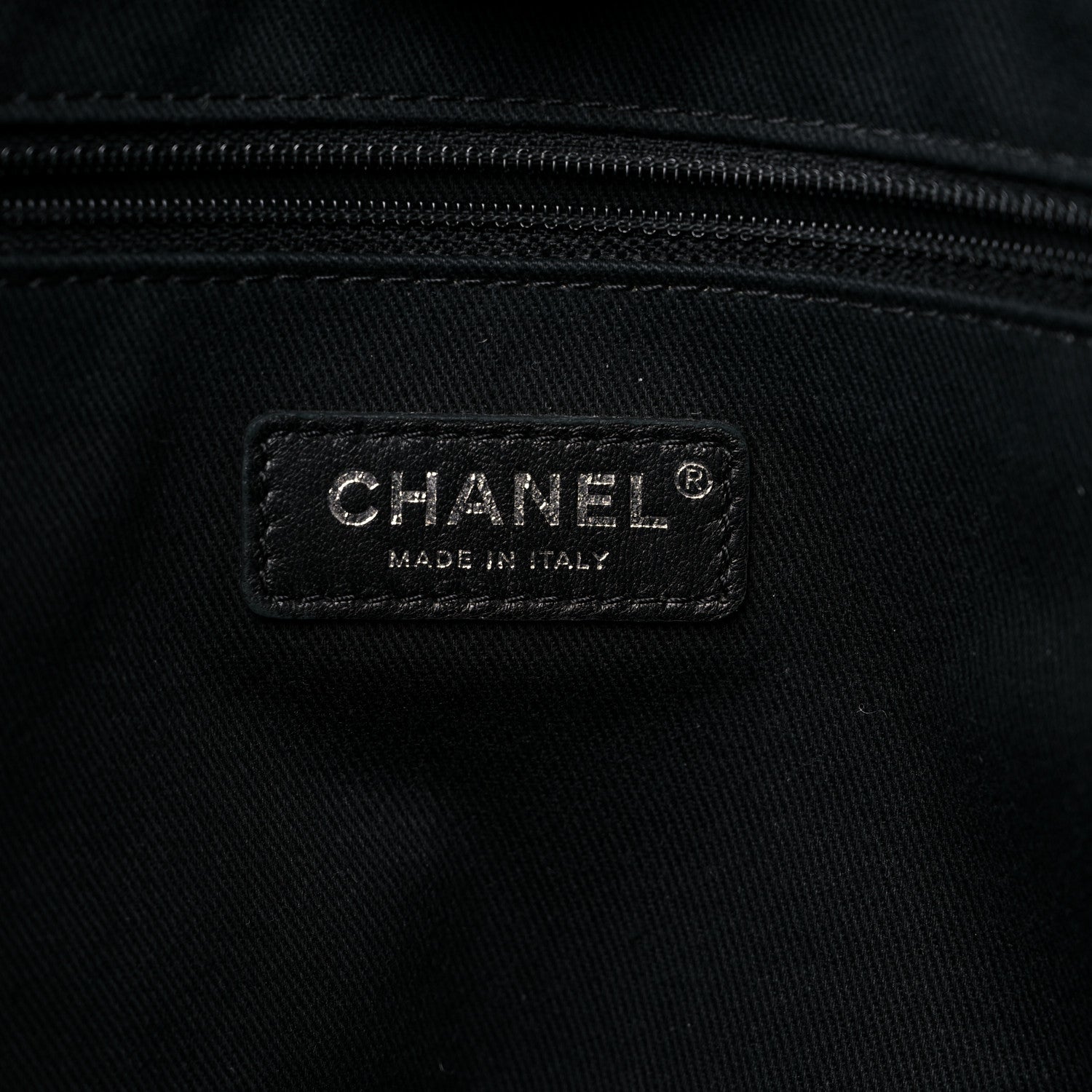 Chanel Straw Lurex Small Deauville Tote Charcoal 6 of 11