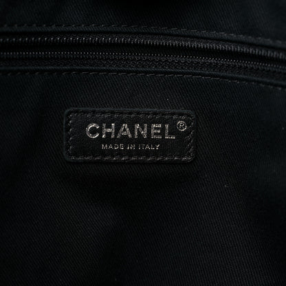 Chanel Straw Lurex Small Deauville Tote Charcoal 6 of 11