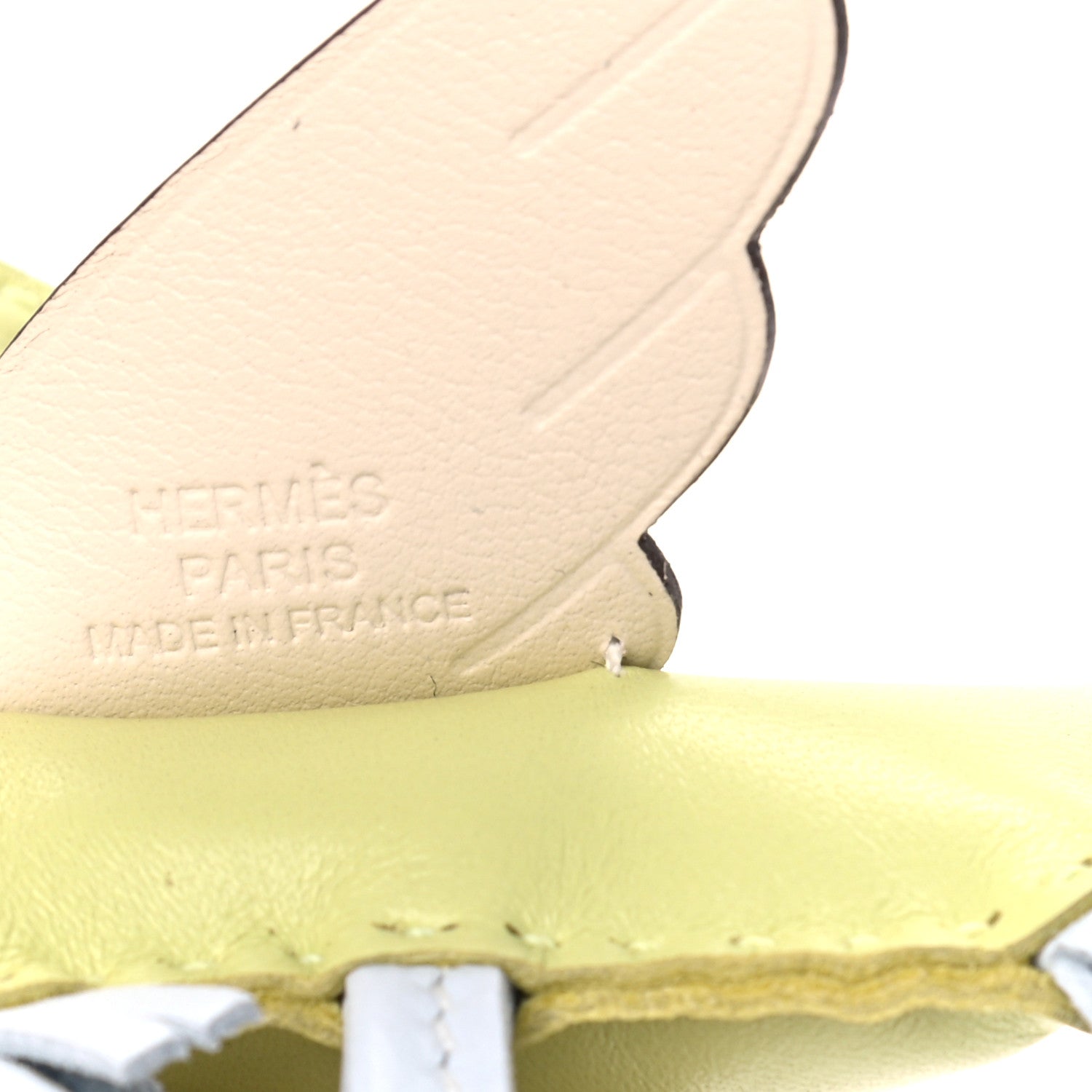 Hermes Milo Lambskin Grigri Rodeo Pegase Horse Bag Charm PM Jaune Bourgeon Bleu Brume Nata 3 of 4