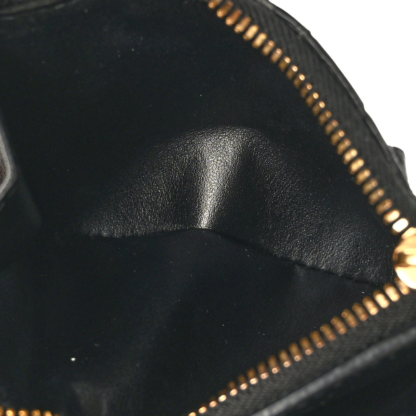 Nappa Intrecciato Small Bi-Fold Zip Wallet Black