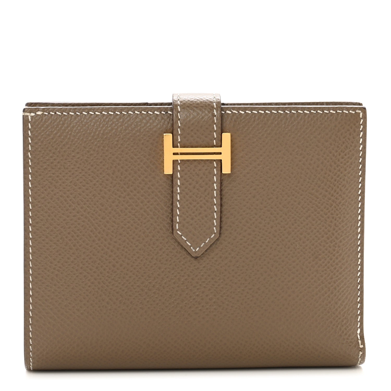Hermes Epsom Bearn Compact Wallet Etoupe 1 of 10
