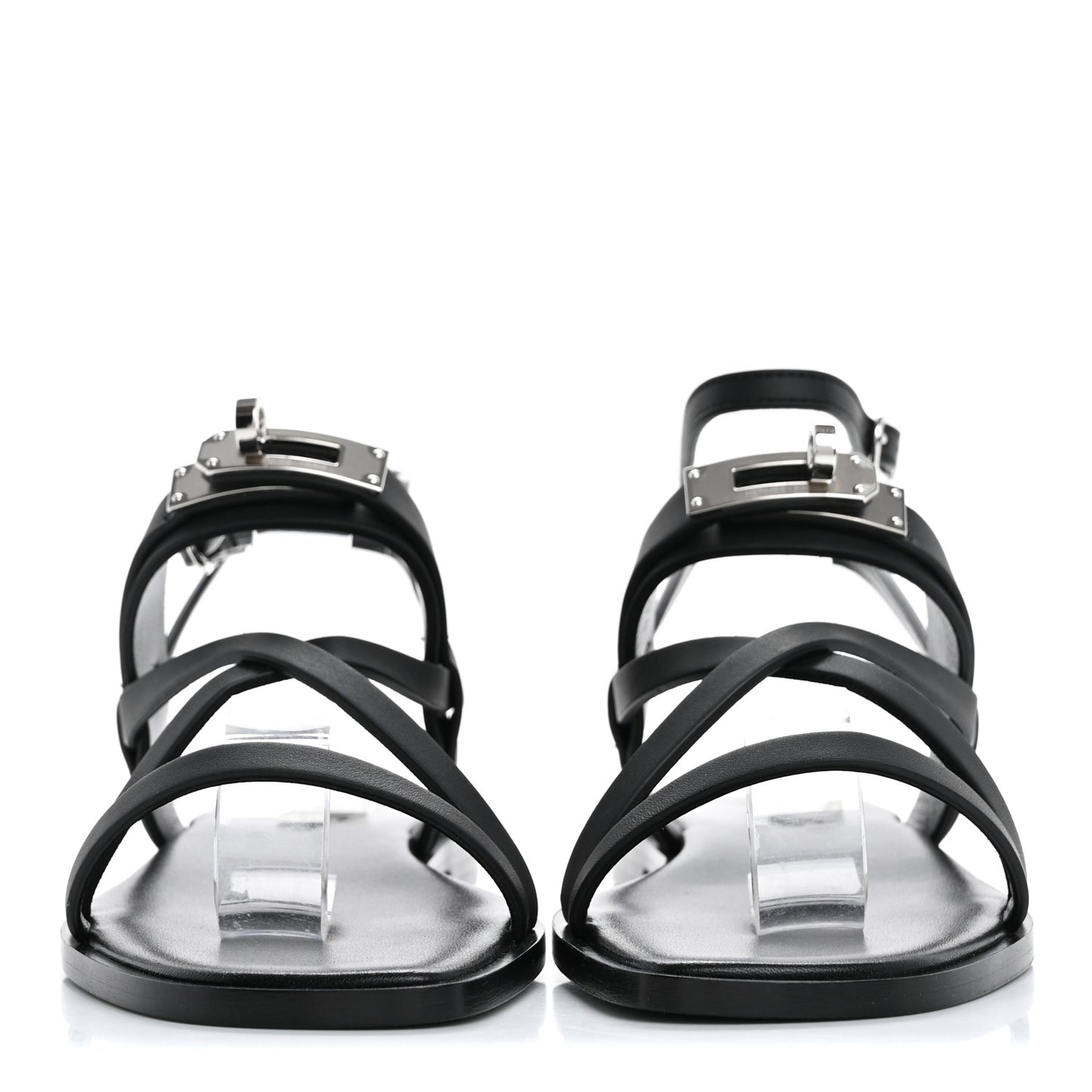Calfskin June Sandals 36 Black