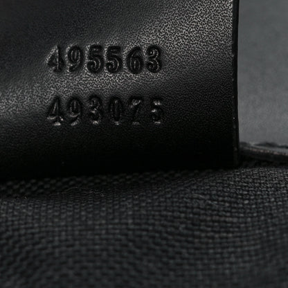 Gucci Soft GG Supreme Monogram Appia Calfskin Web Double Buckle Backpack Black 7 of 9