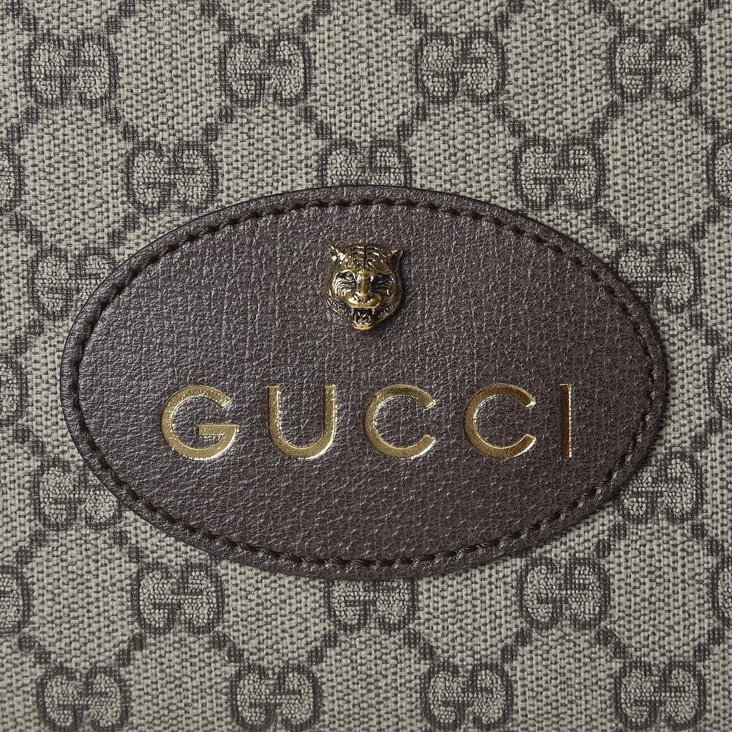 GG Supreme Monogram Web Neo Vintage Shoulder Bag Beige New Acero Crop