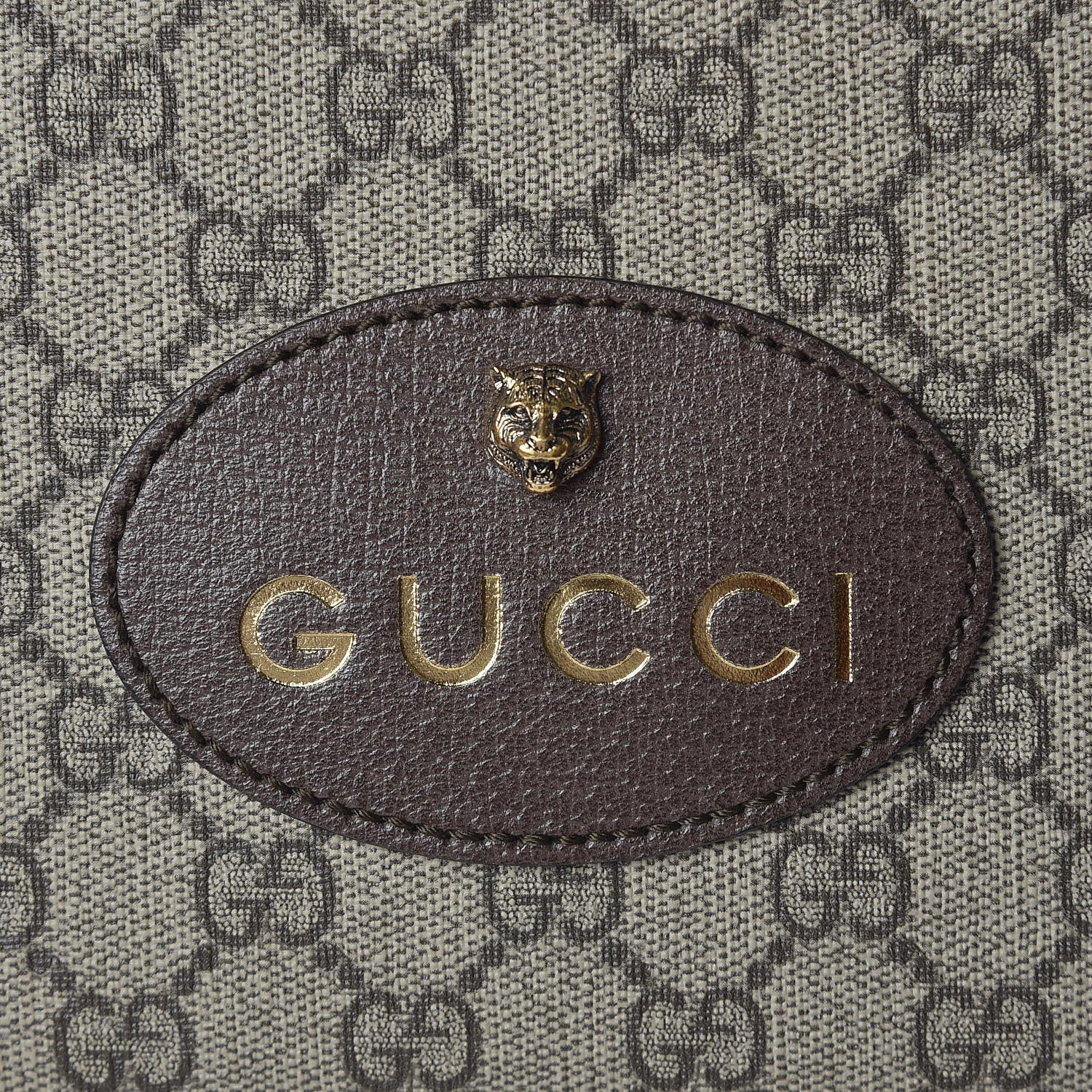 Gucci GG Supreme Monogram Web Neo Vintage Shoulder Bag Beige New Acero Crop 8 of 11
