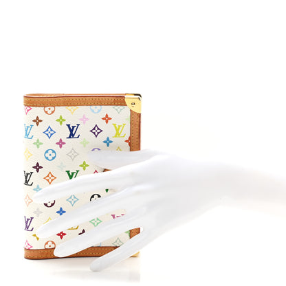 Louis Vuitton Monogram Multicolor Small Ring Agenda Cover White 2 of 8