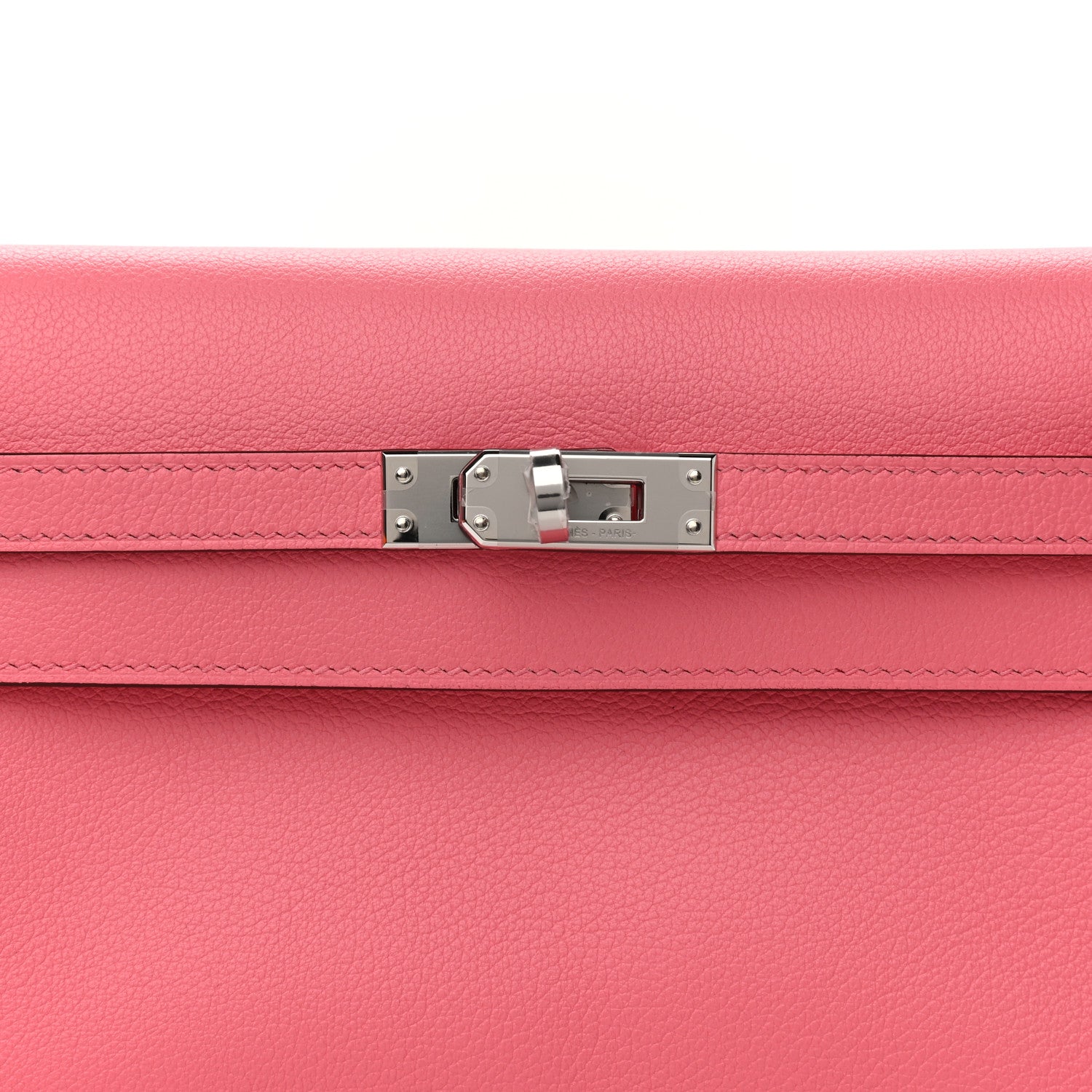 Hermes Evercolor Kelly Danse II Belt Bag Rose Azalee 8 of 11