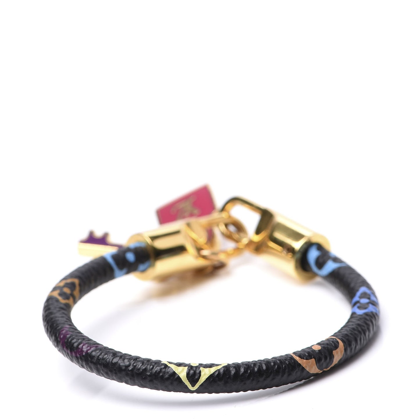 Monogram Multicolor Luck It Bracelet 17 Black