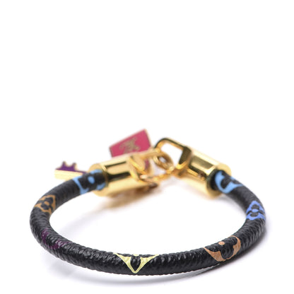 Louis Vuitton Monogram Multicolor Luck It Bracelet 17 Black 2 of 4