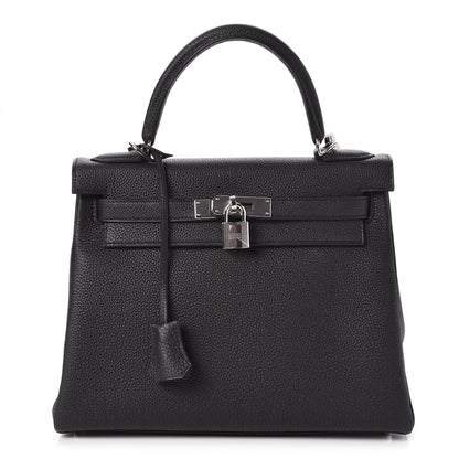 Hermes Togo Kelly Retourne 28 Black 1 of 33