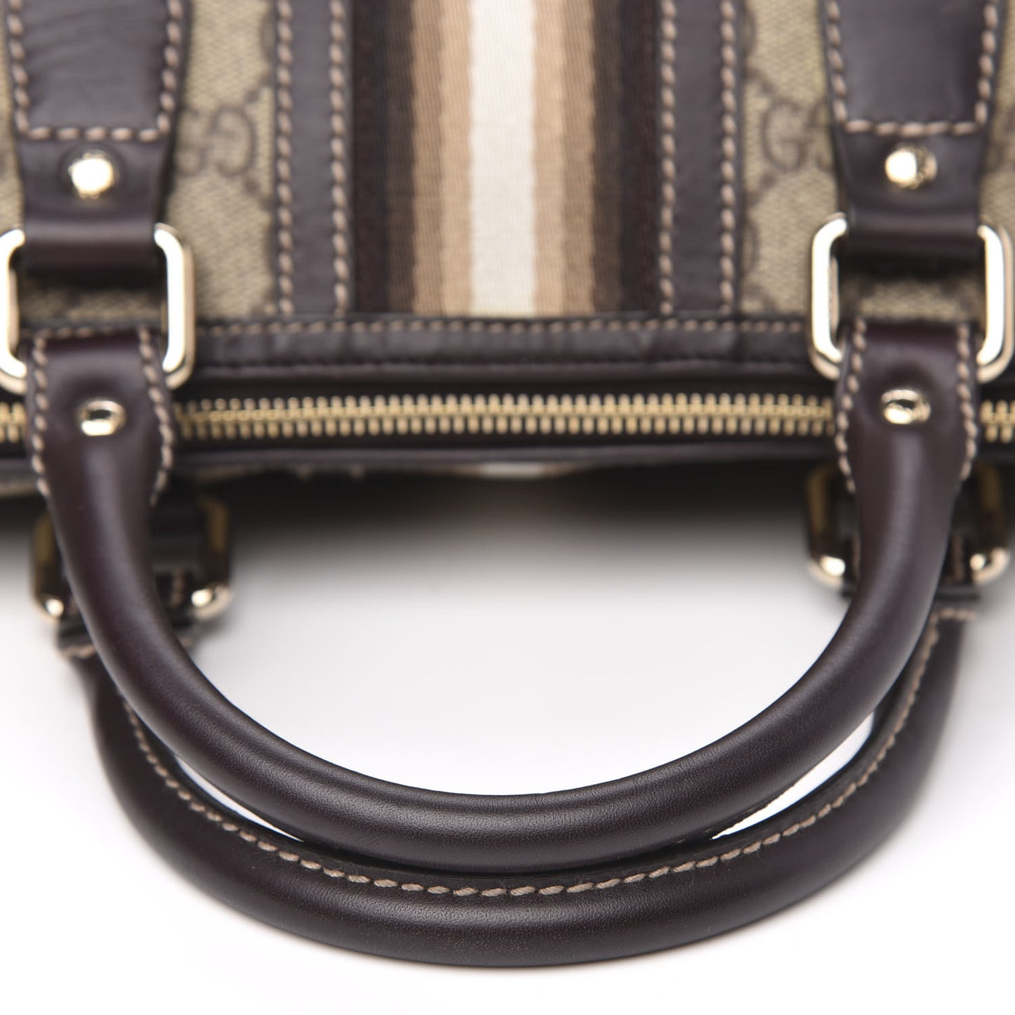 Monogram Vintage Web Small Boston Ebony