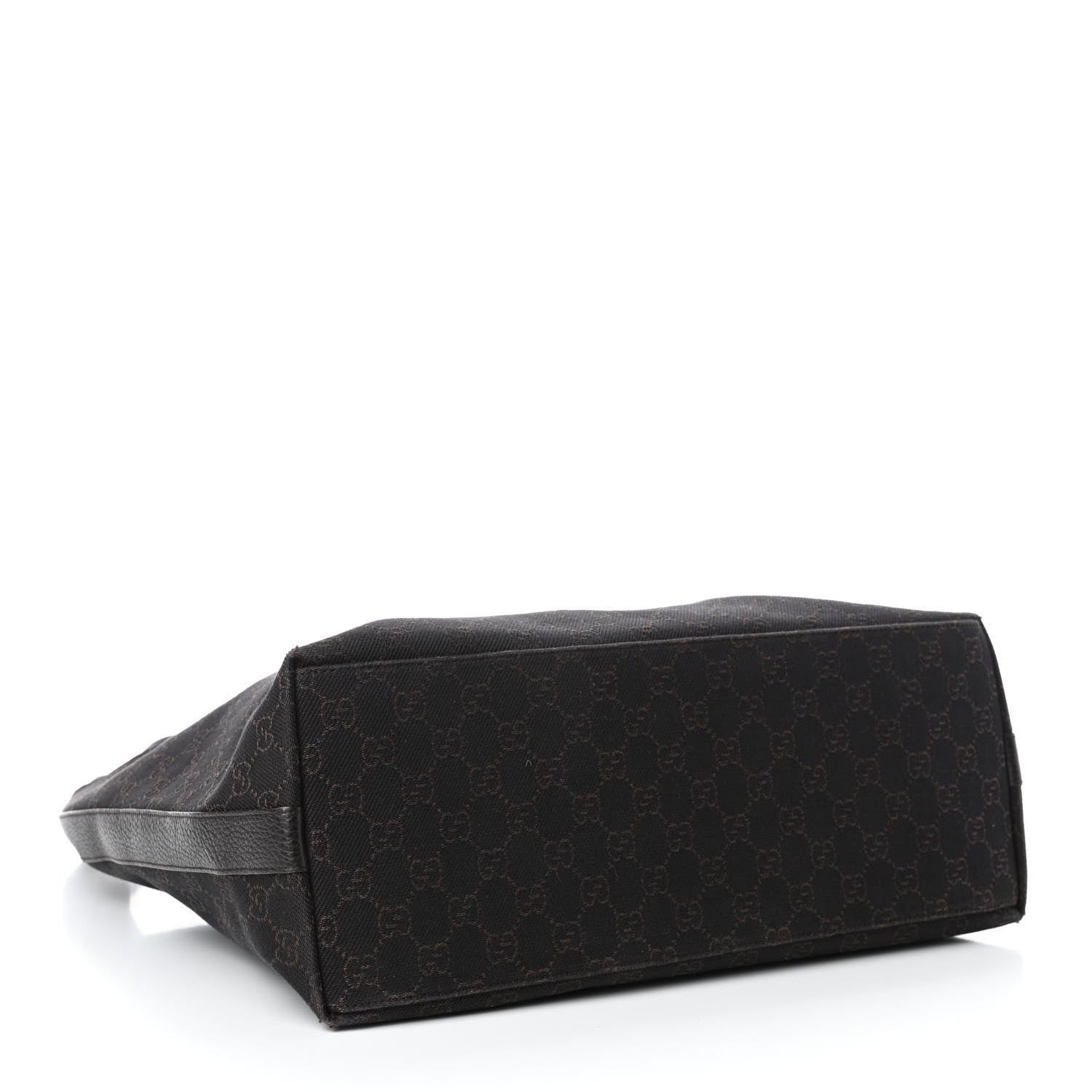 Gucci Denim Monogram Hobo Dark Brown 3 of 4
