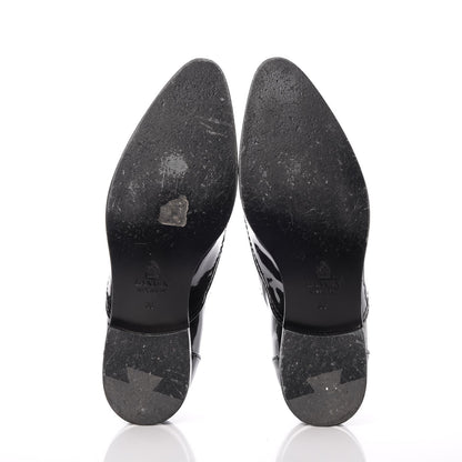 Lanvin Patent Mila Tassel Fringe Loafers 39 Black 7 of 13
