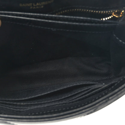Saint Laurent Calfskin Y Quilted Monogram Toy Loulou Crossbody Bag Black 5 of 10