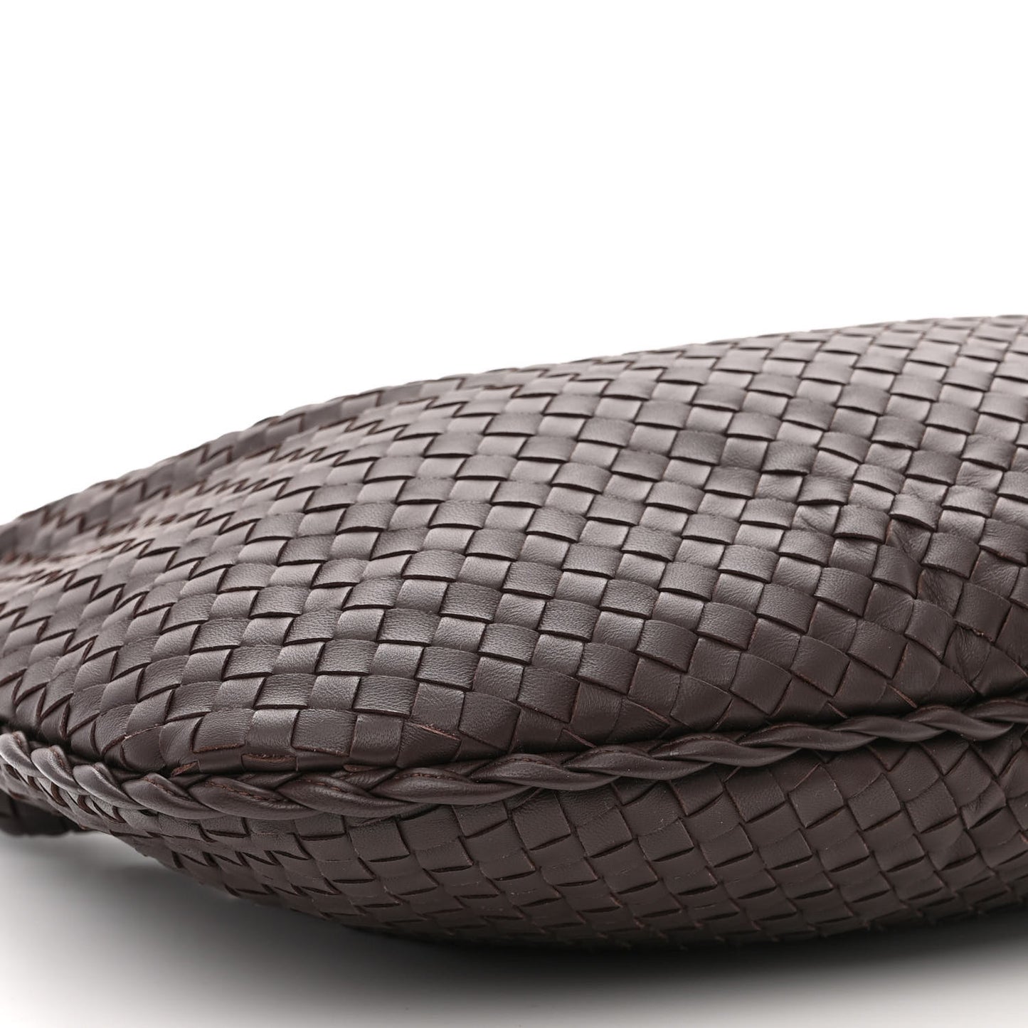 Nappa Intrecciato Large Veneta Hobo Ebano