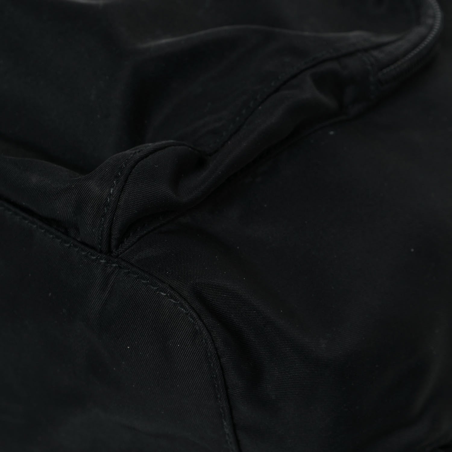 Prada Nylon Vela Saffiano Cinch Backpack Black 8 of 15