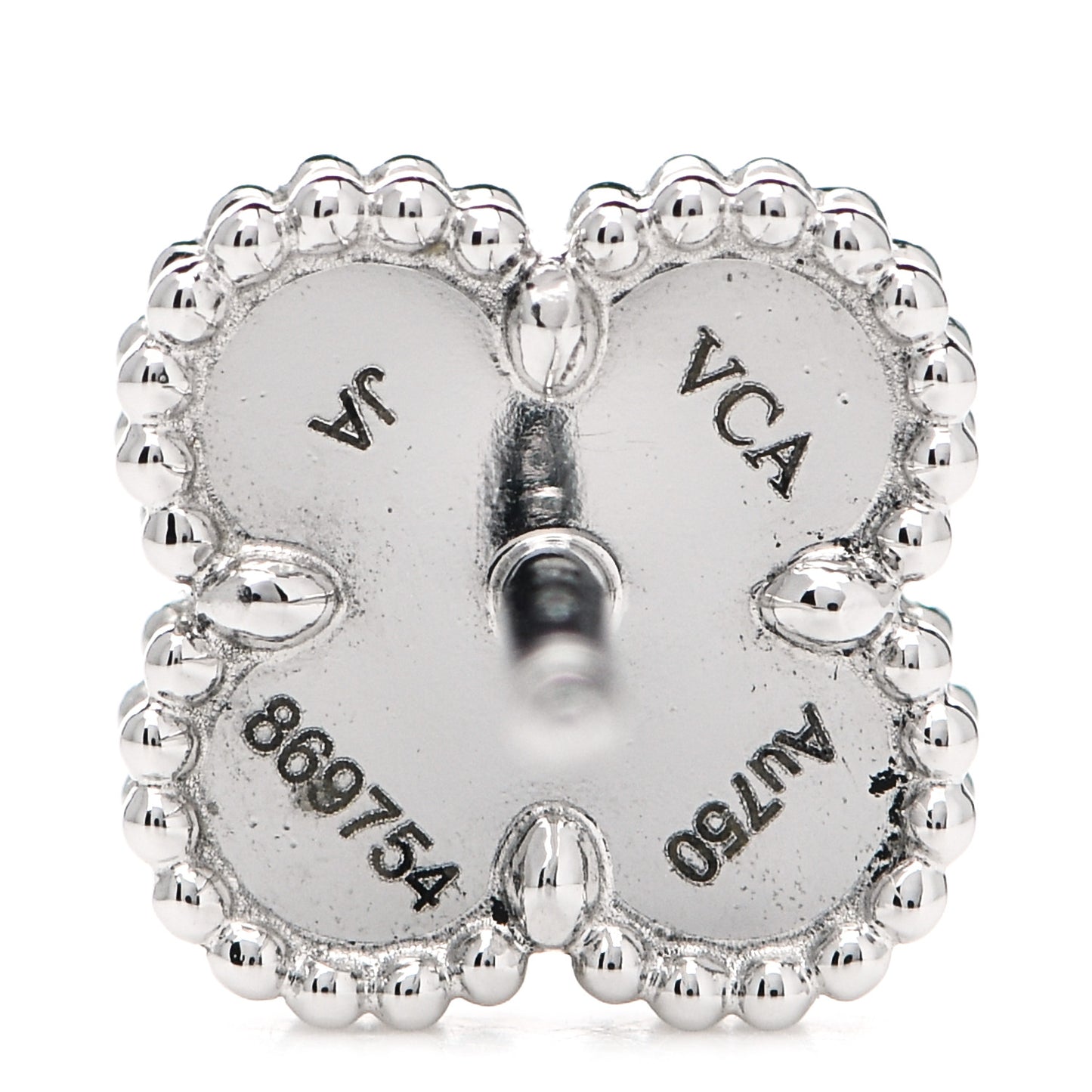 18K White Gold Mother of Pearl Sweet Alhambra Earrings