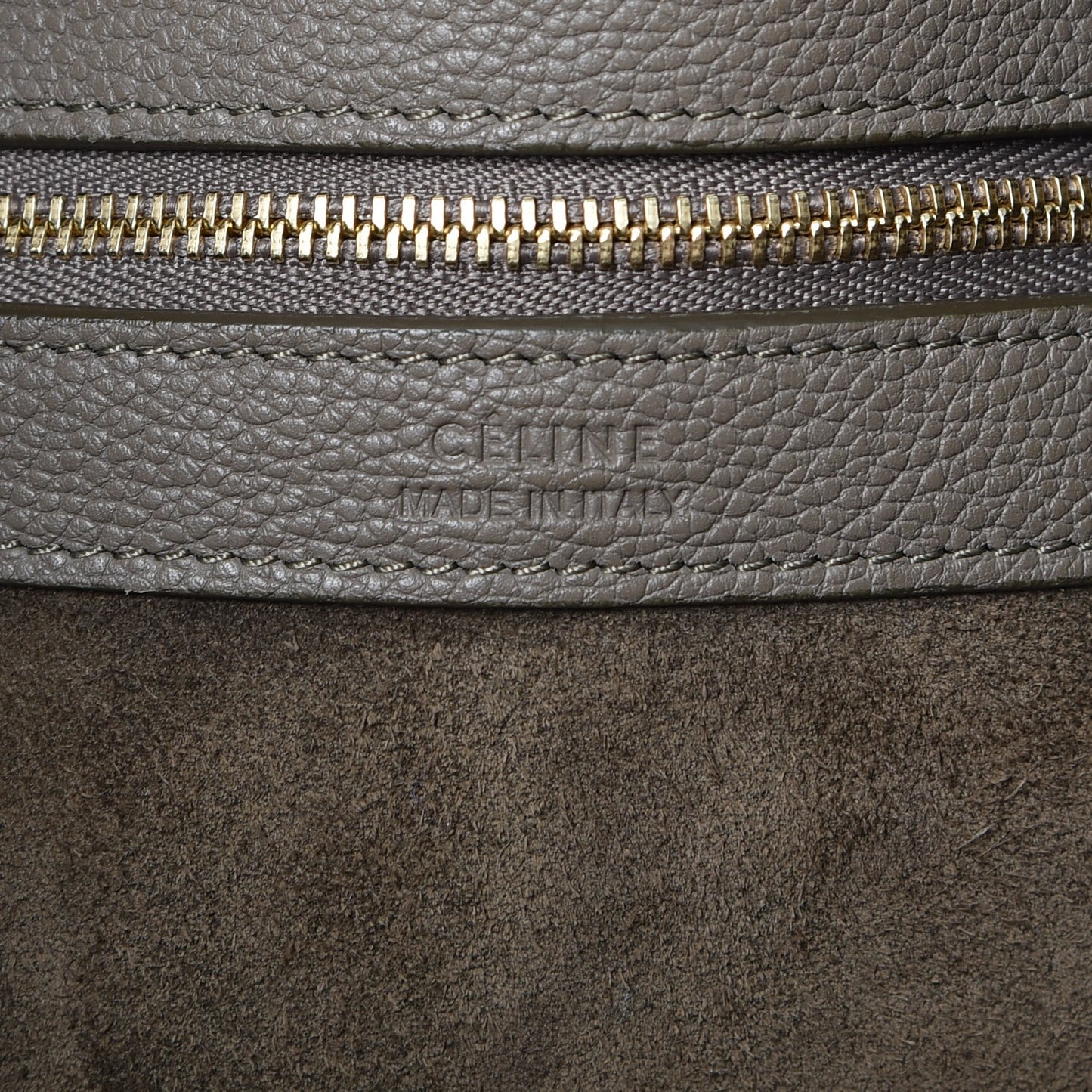 Soft Grained Calfskin Medium Cabas Phantom Taupe