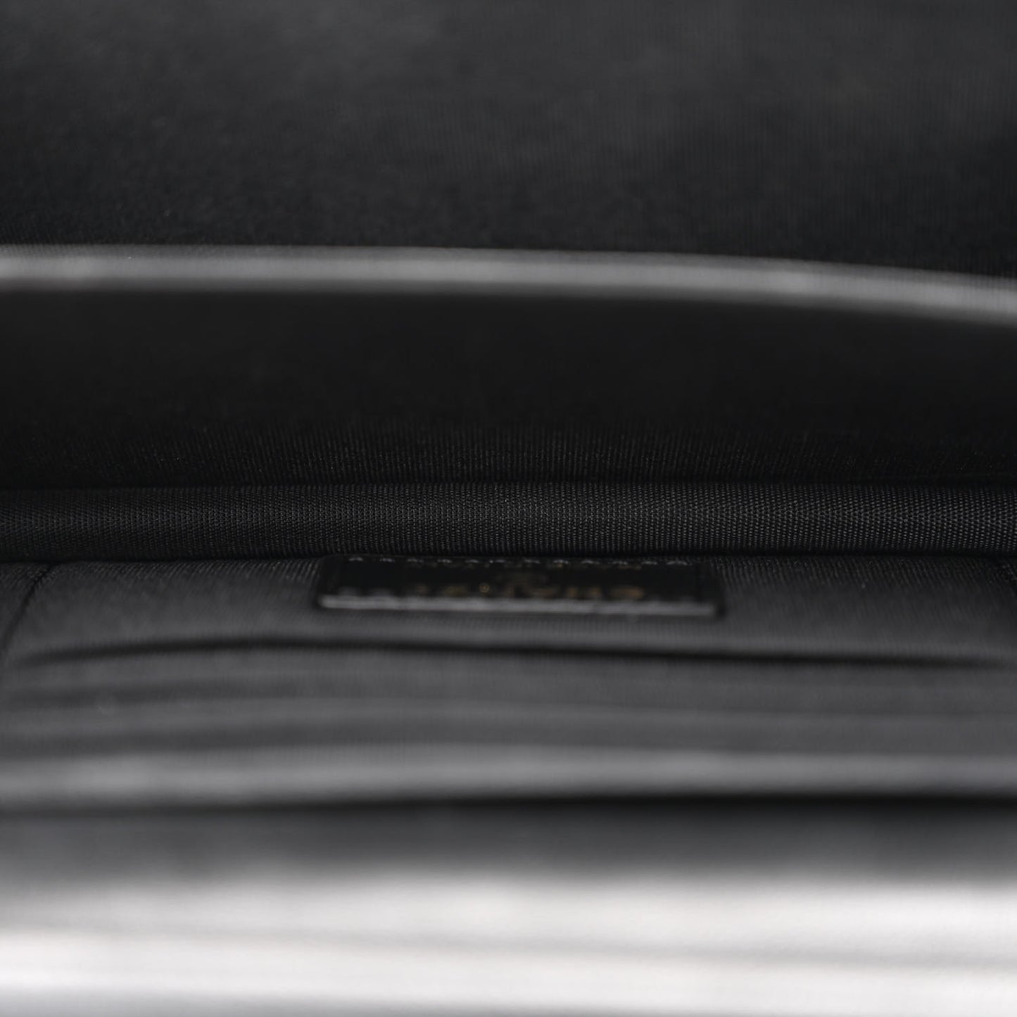 Lambskin Quilted Mini Camellia Bow Wallet On Chain WOC Black