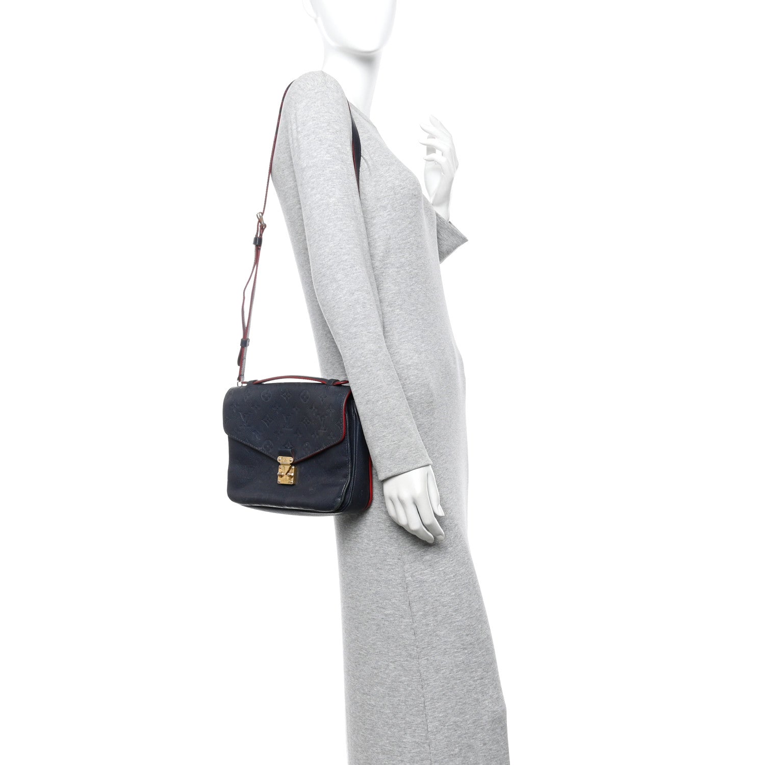 Louis Vuitton Empreinte Pochette Metis Marine Rouge 2 of 12